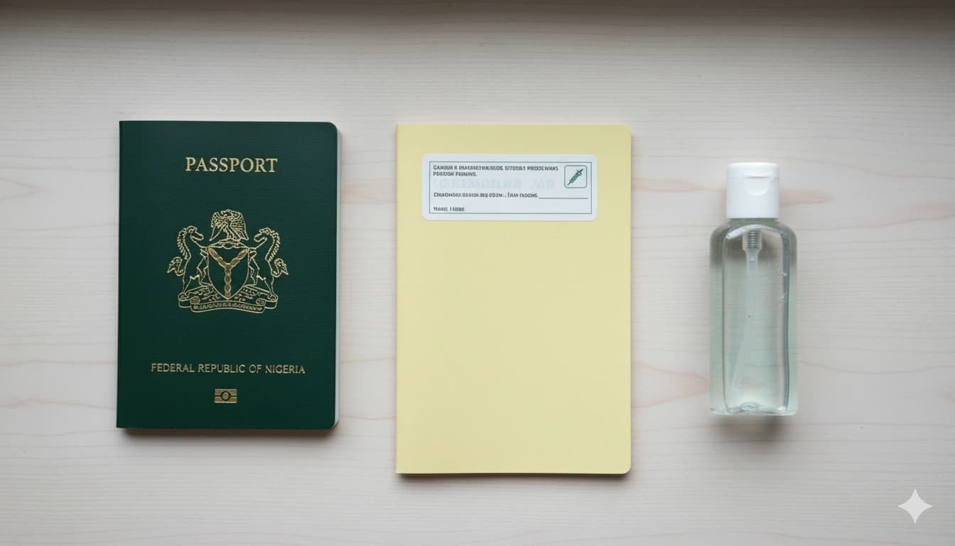 Yellow card vaccination booklet for pilgrimsVaccination Card